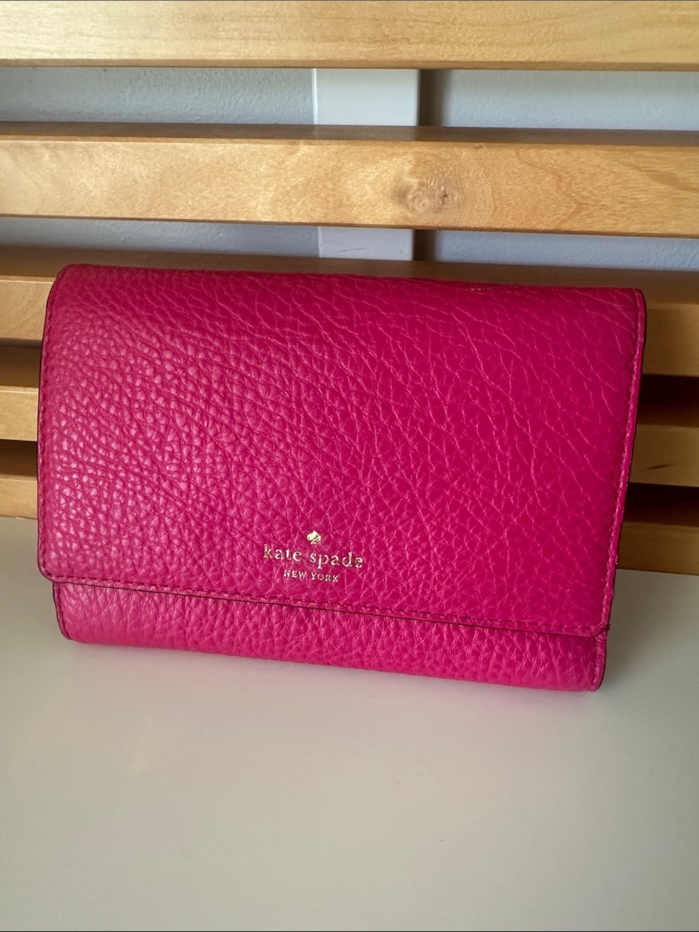 kate spade tri fold wallet